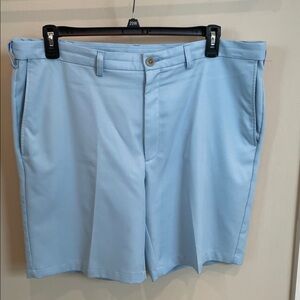 Cool 18 Pro Sky Blue Men's Flat Front Shorts - Size 40